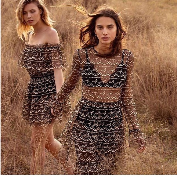 ALICE MCCALL SATELLITE black & gold lace dress - Picture 8 of 16